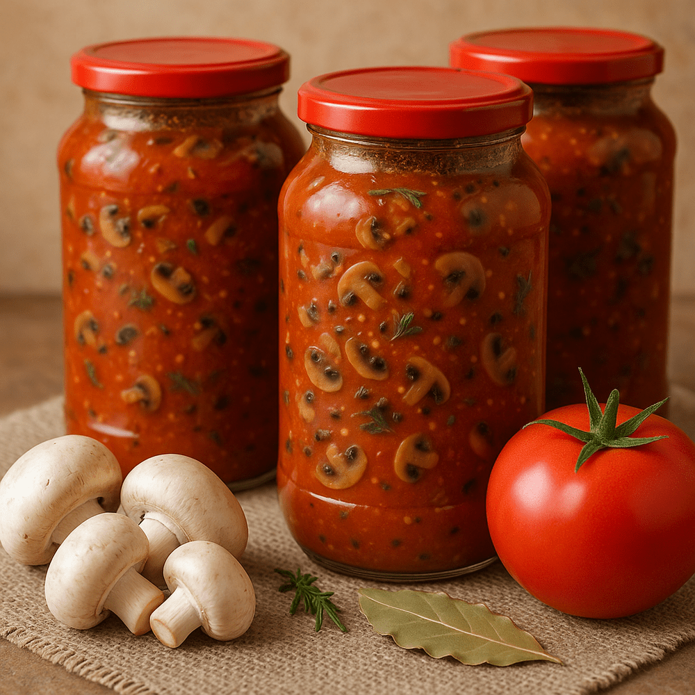 Tomato juice with mushrooms — image from the original recipe page
